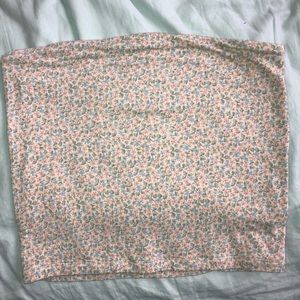 american eagle floral crop tube top